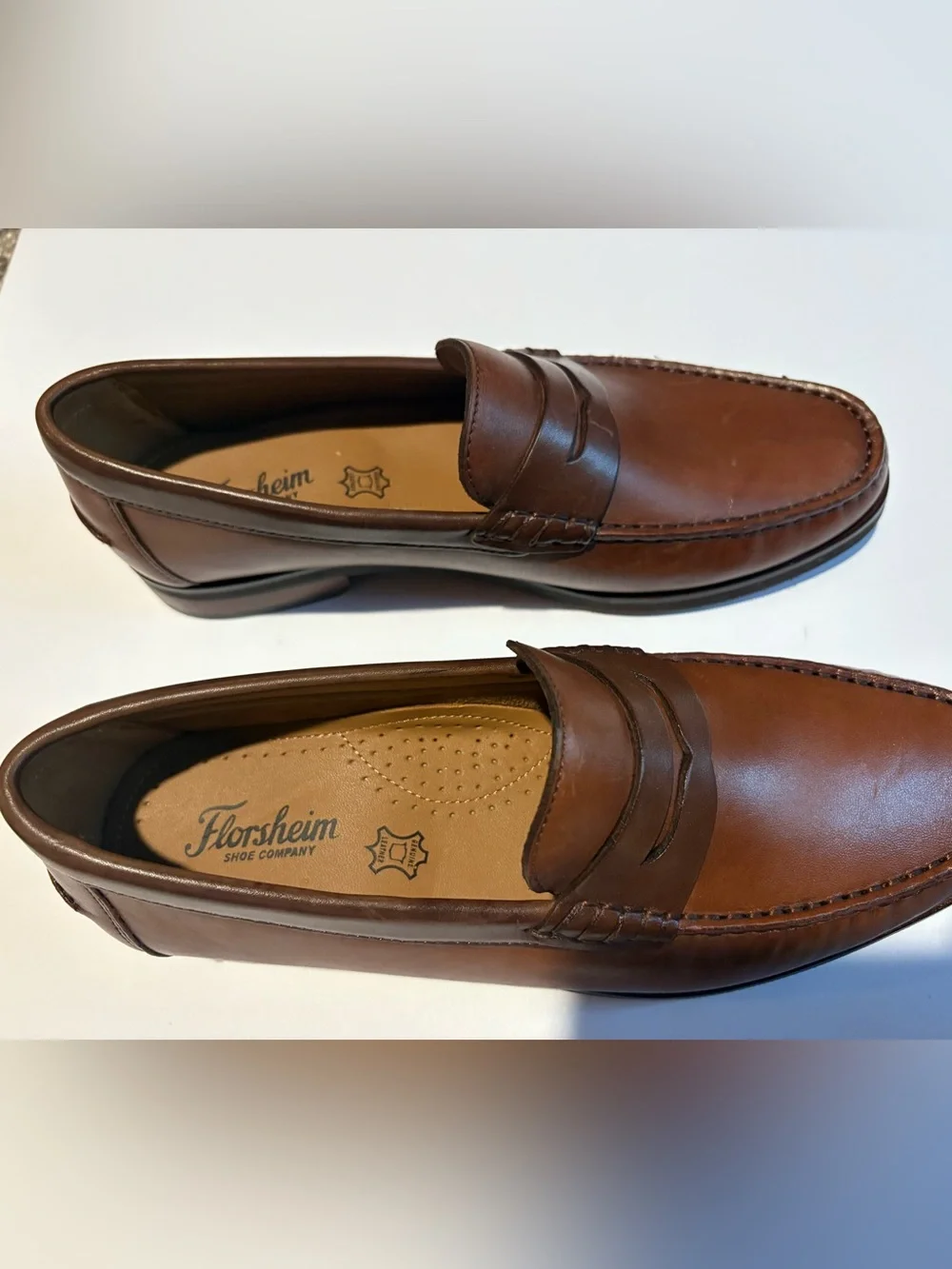 Florsheim Brown Leather Penny Loafers